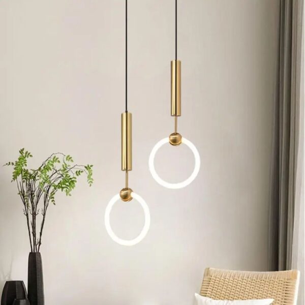 Lustre chic anneau lumineux