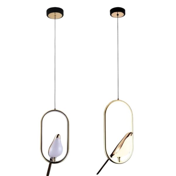 Lustre chic et design en aluminium dans une chambre