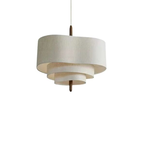 Lustre chic de style japonais sur fond blanc
