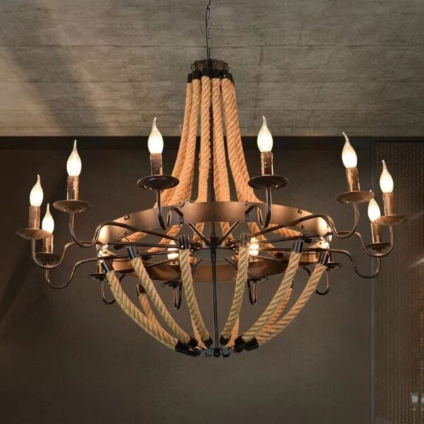 Lustre corde design chandelier
