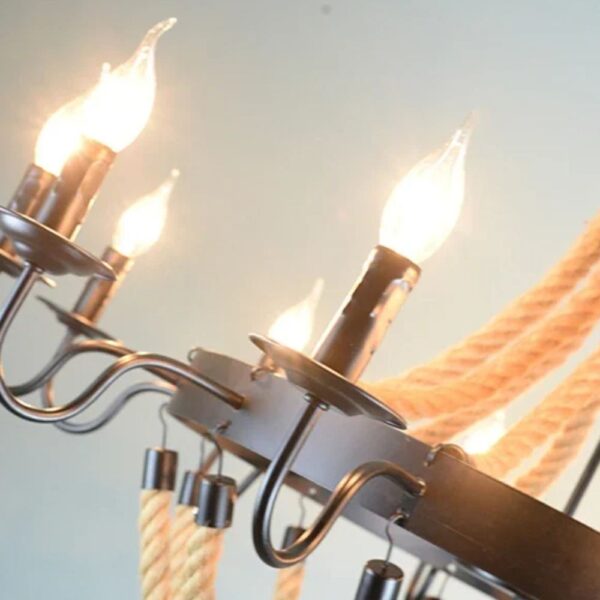 Lustre corde design chandelier