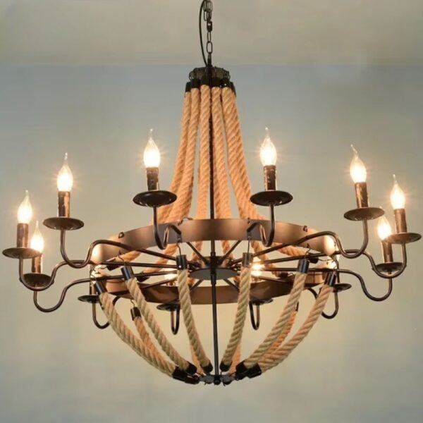 Lustre corde design chandelier