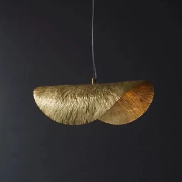 Lustre cuivre design de chapeau