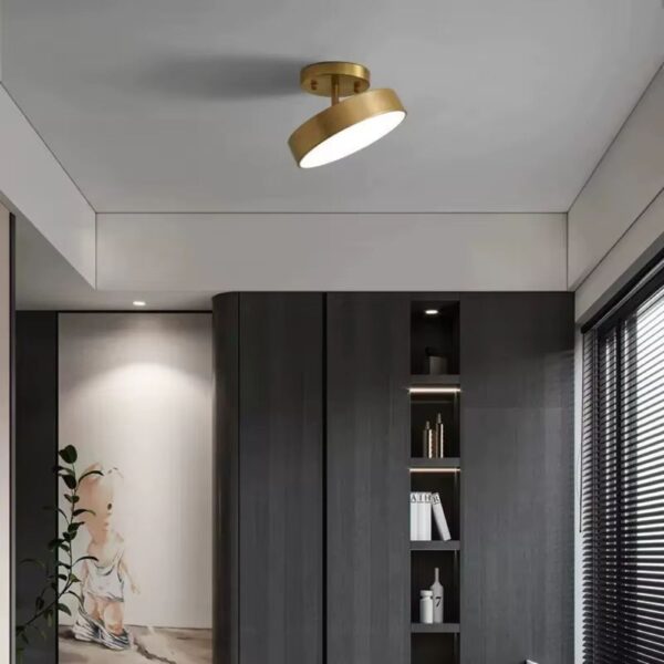 Lustre cuivre moderne et épuré
