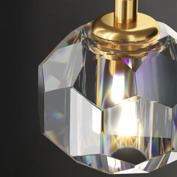 Lustre doré design chic