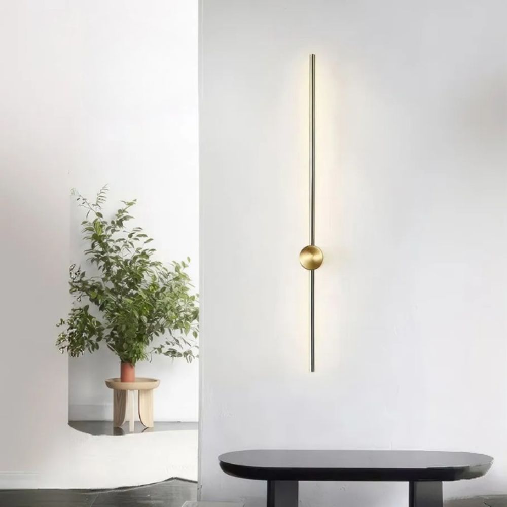 Lustre doré minimaliste