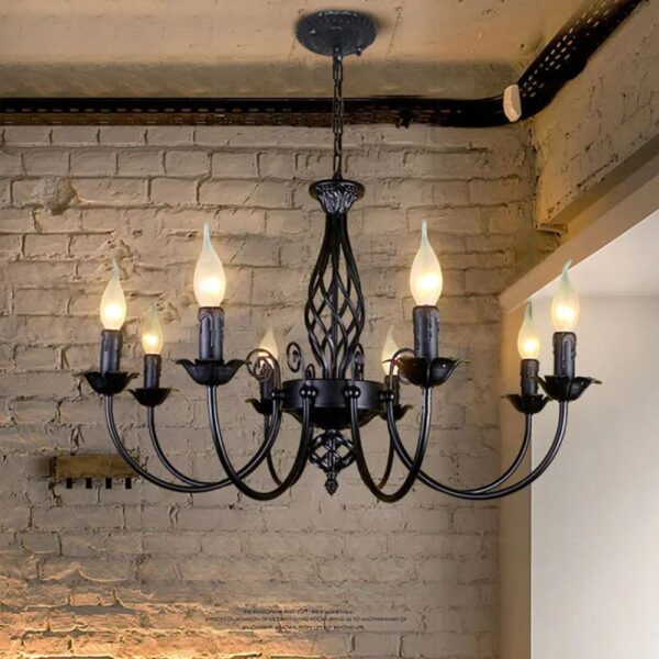 Lustre fer forgé chandelier