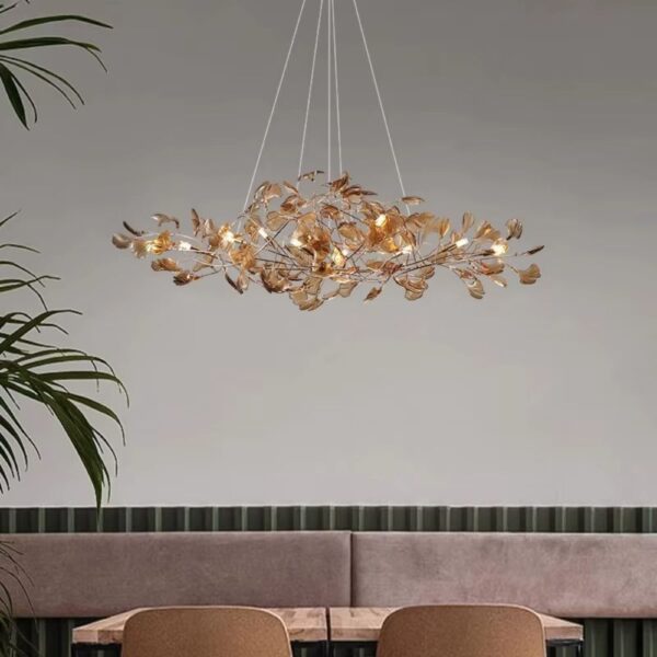 Lustre feuille décoratif et design