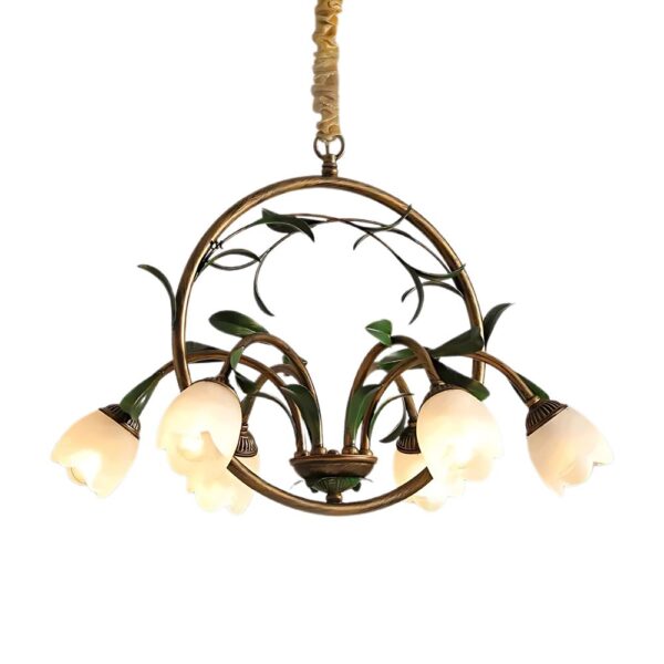 Lustre feuille design scandinave sur fond gris