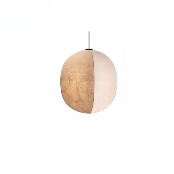 Lustre japandi créatif sur fond blanc