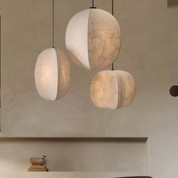 Lustre japandi créatif