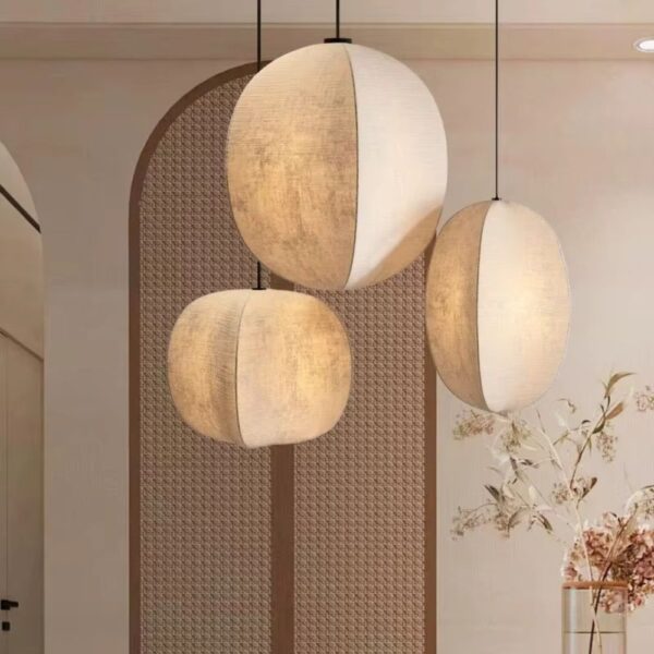 Lustre japandi créatif