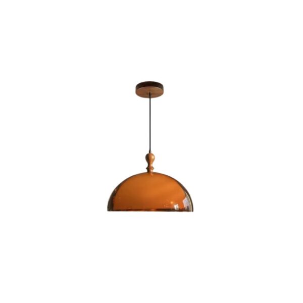 Lustre marron translucide et épuré sur fond blanc