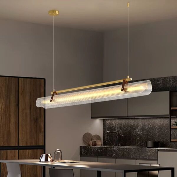 Lustre minimaliste en acrylique