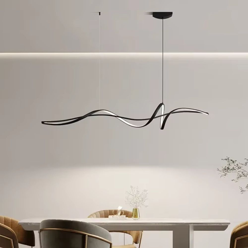 Lustre minimaliste et ondulé