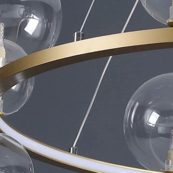 Lustre moderne salon à 12 globes