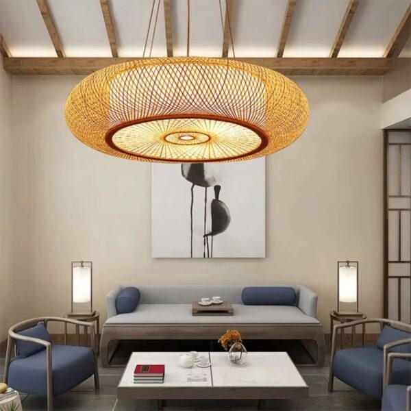Lustre naturel et circulaire