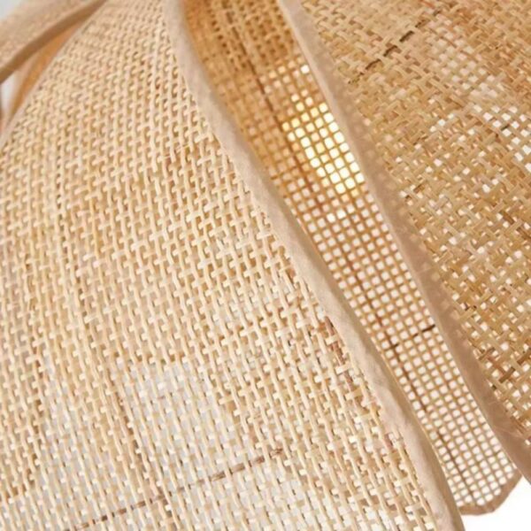 Lustre naturel au design de fleur