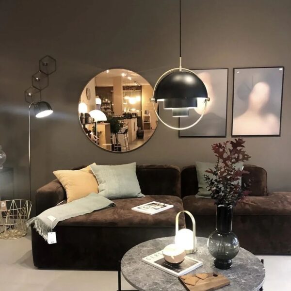 Lustre noir créatif et modulable