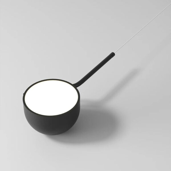 Lustre noir design italien
