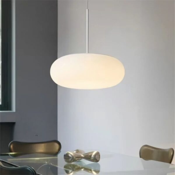 Lustre opaline design circulaire