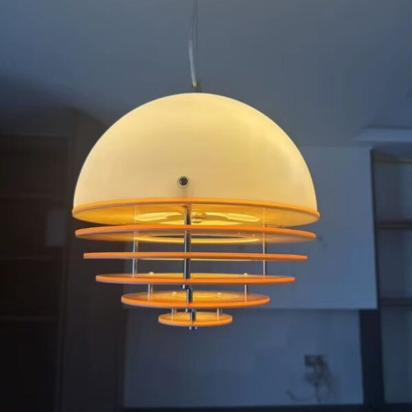 Lustre orange design moderne