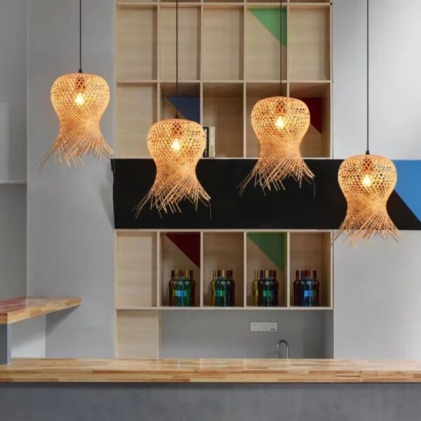 Lustre paille moderne