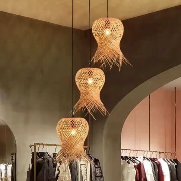 Lustre paille moderne