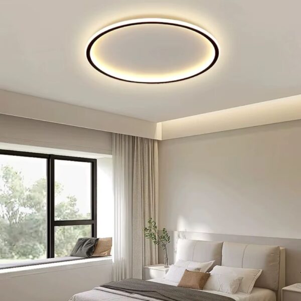 Lustre plat et circulaire