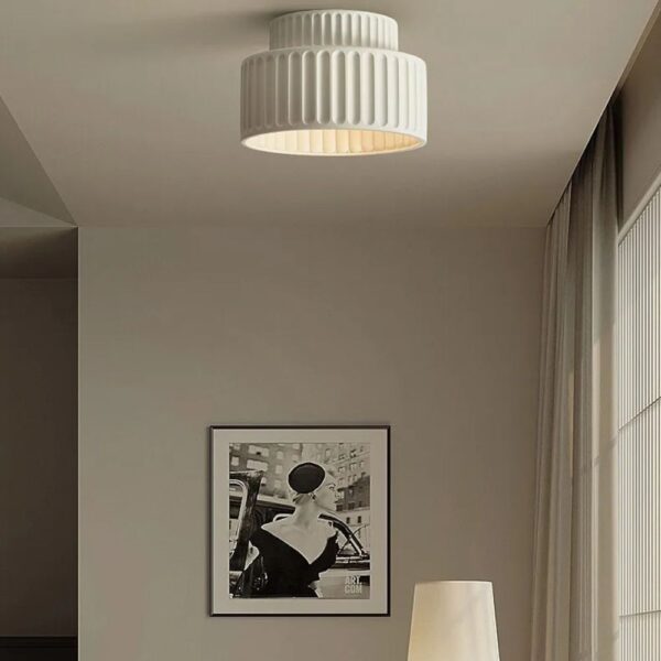 Lustre résine au design nordique