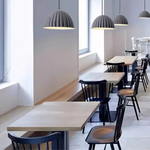 Lustre scandinave en tissu feutré