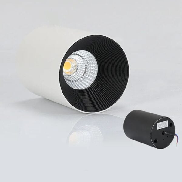 Lustre spot cylindrique et épuré