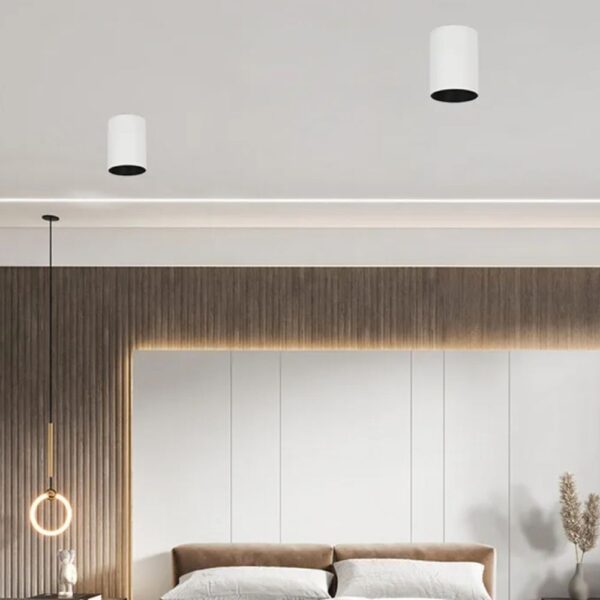 Lustre spot cylindrique et épuré