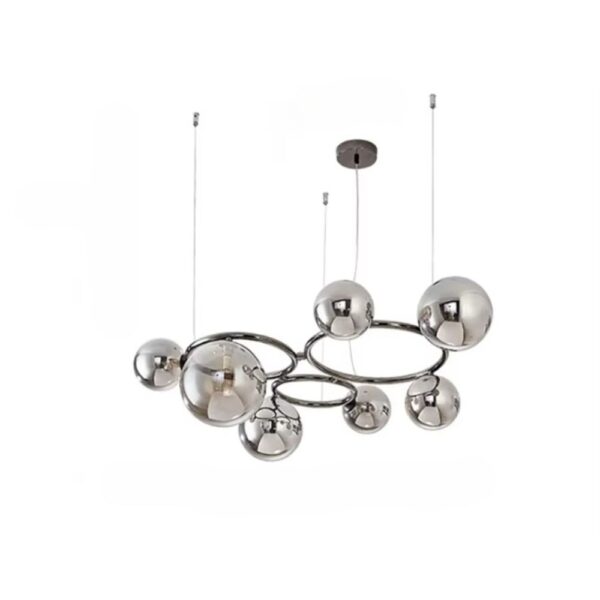 Lustre spoutnik moderne sur fond blanc