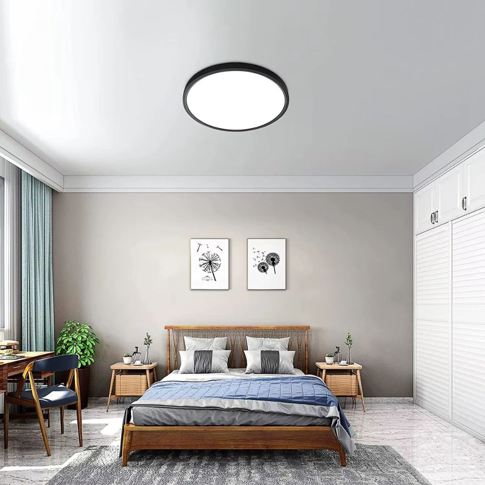 Lustre toilette minimaliste et circulaire
