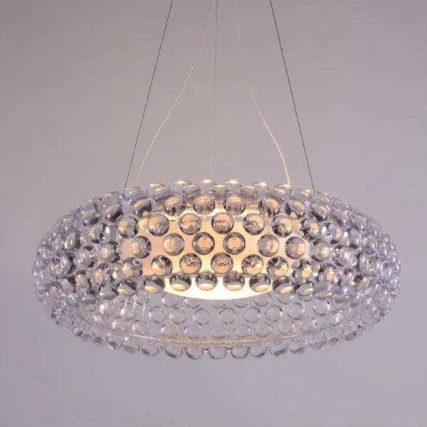 Lustre transparent art déco