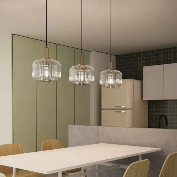 Lustre verre design japonais