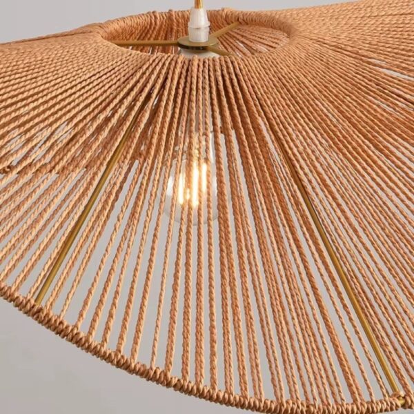 Lustre vertigo tressé en chanvre