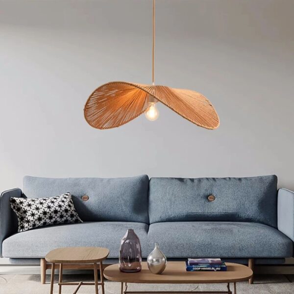 Lustre vertigo tressé en chanvre