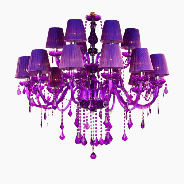 Lustre violet style chandelier