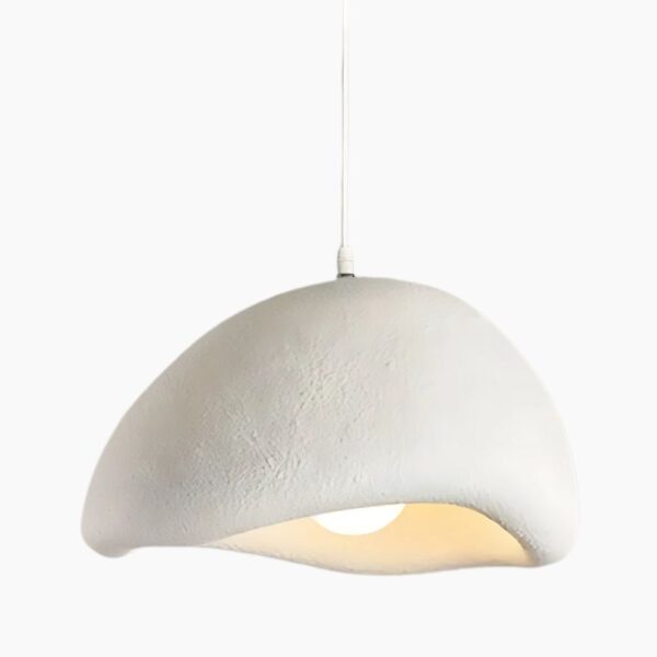 Lustre wabi sabi design champignon sur fond gris